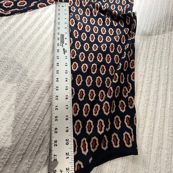 Anthropologie Lilka Women's Sleeveless Patterned Straight Jumpsuit Blue Small - Picture 8 of 9